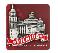Metalinis magnetas Vilniaus Katedra ir Gedimino bokštas Metalinis magnetas Vilniaus Katedra ir Gedimino bokštas